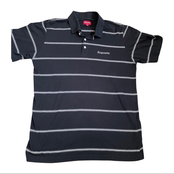 Supreme striped cotton polo - Picture 8 of 8